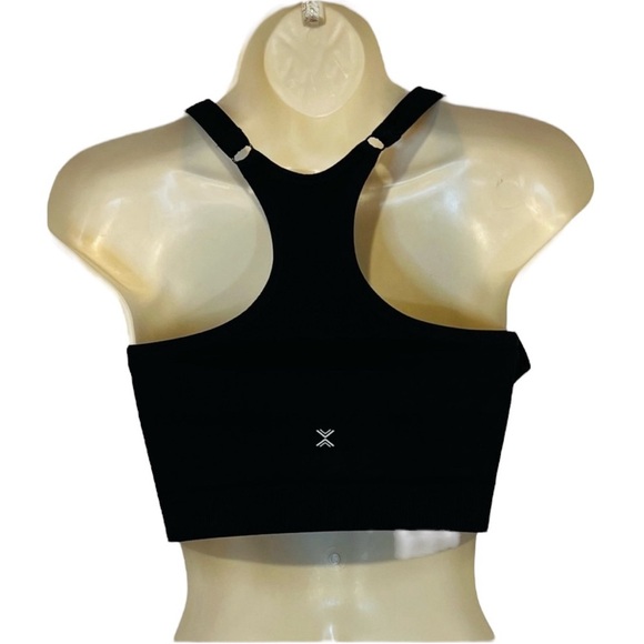 Xersion Sports Bra, Front Zip, Medium Support, Seamless, Black, Size XL, NEW - Picture 6 of 7